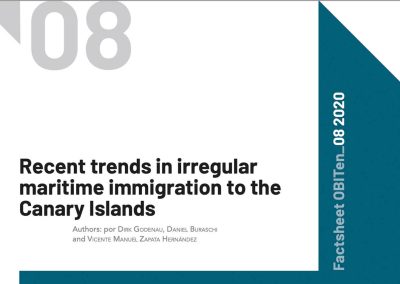 Recent trends in irregular maritime immigration to the Canary Islands