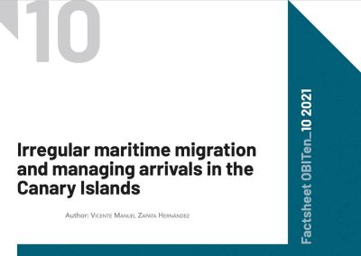 Irregular maritime migration and managing arrivals in the Canary Islands